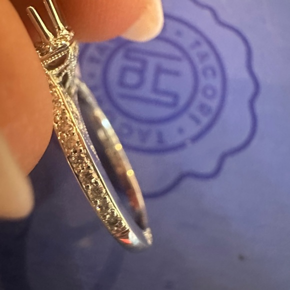Tacori Dantela Princess Bloom Halo Engagement setting - refurbished and like new - Picture 10 of 15